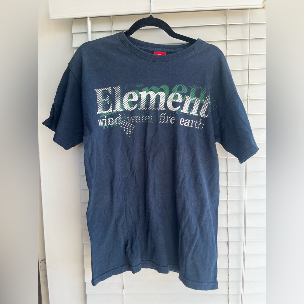 Element navy blue 2000s y2k skater shirt